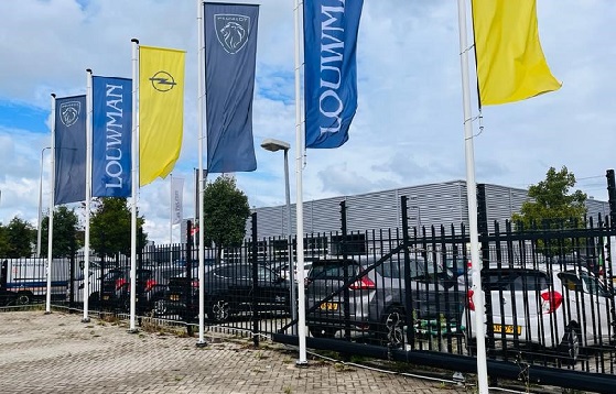 Aluminium cilindrische baniermasten